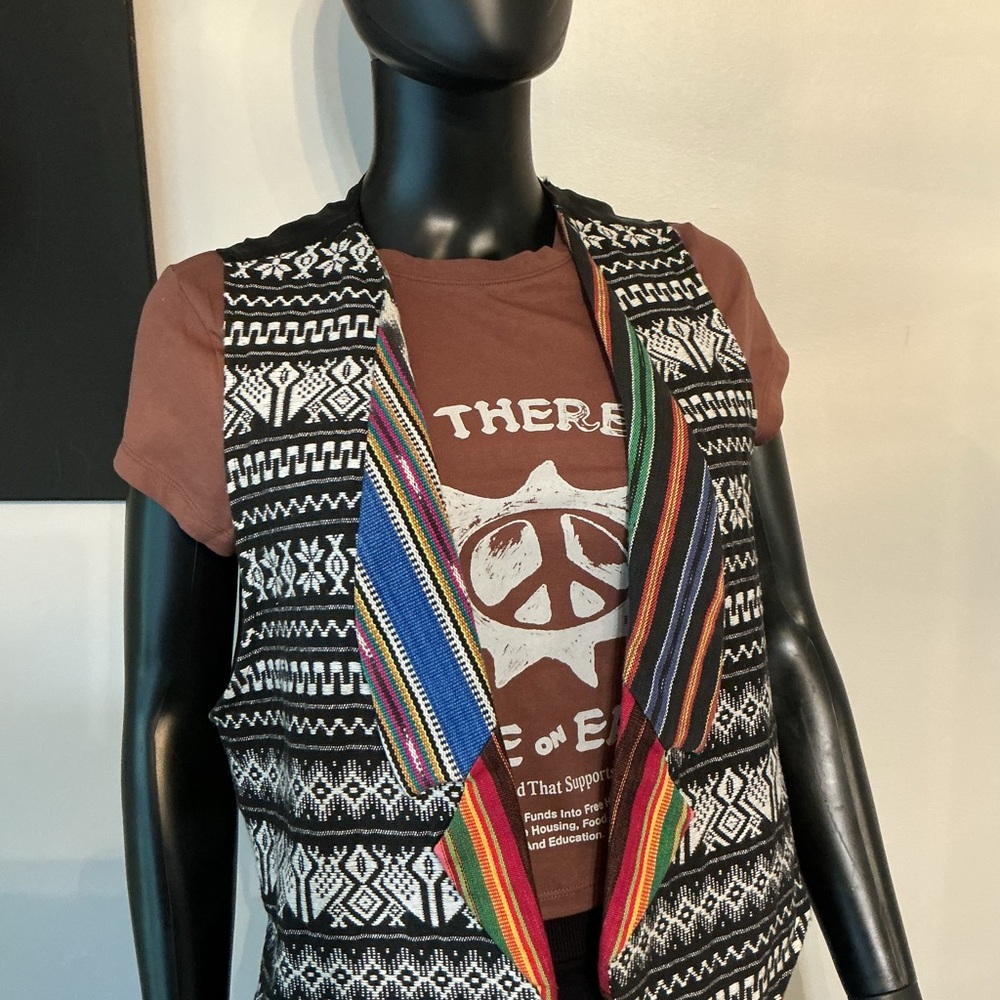 Melrose and Market Multicolor Patterned Vest